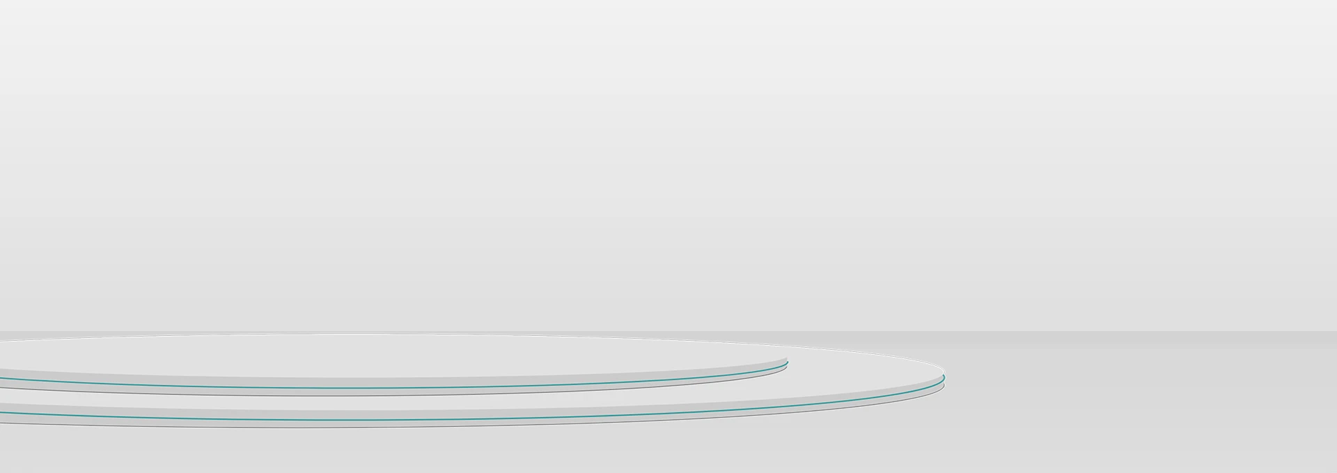 A stage on gray background.