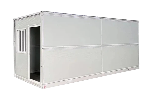 Un conjunto de casa contenedor plegable.